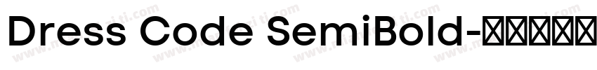 Dress Code SemiBold字体转换